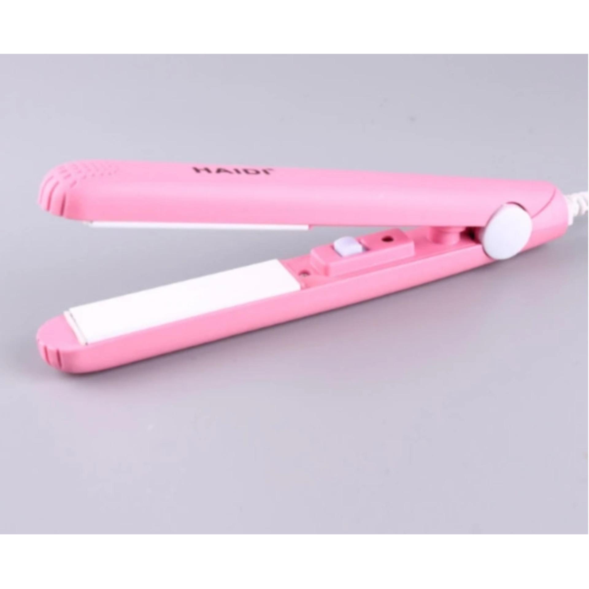 รูปประกอบของ HAIDI Mini Straight Hair HD-002(pink) เครื่องหนีบผมตรงมินิ แผ่นความร้อนเคลือบทัวร์มาลีน