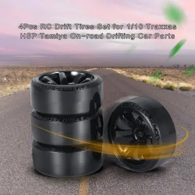 E-ERA 4Pcs RC Drift Tires Set For 1/10 Traxxas HSP On-road Drifting Car Parts