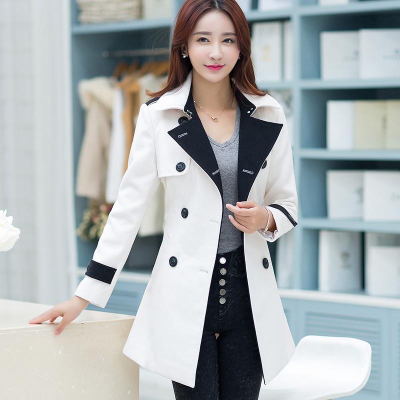 Pagar Wanita Jaket Parka Korea Fashion Style Wol Musim Gugur dan Musim Dingin Baru
