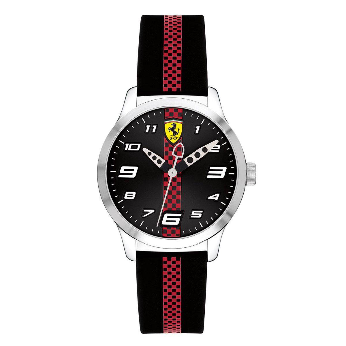 Ferrari Ferrari Pitlane Multicolored Stainless-Steel Case Plastic Strap Kids NWT + Warranty 0860002