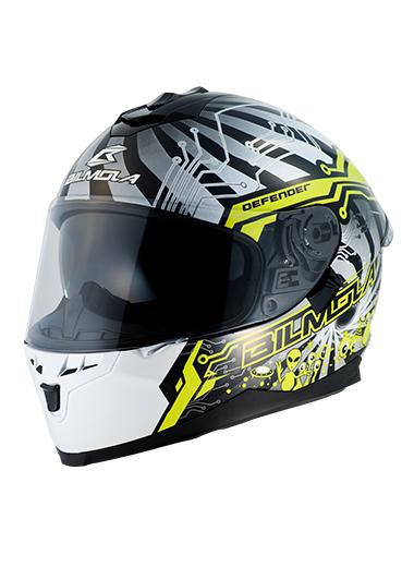 หมวกกันน็อค Bimola defender  สี black hole yellow (สีด้าน) แถมชิลปรอทรุ้ง