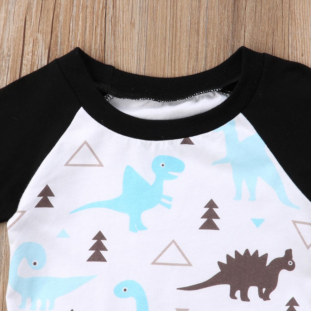 2 Pcs Balita Anak-Anak Bayi Pakaian Anak Laki-laki Musim Panas Lengan Pendek Kaus Dinosaurus Atasan + Denim Pakaian Celana Pendek Pakaian Set Januari 2019 - 5 2 Pcs Balita Anak-Anak Bayi Pakaian Anak Laki-laki Musim Panas Lengan Pendek Kaus Dinosaurus Atasan + denim Pakaian Celana Pendek Pakaian Set - 5
