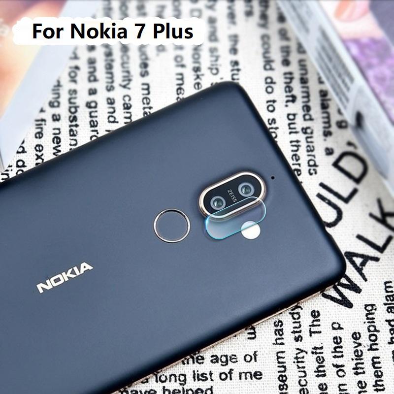 2 Pcs untuk Nokia 7 Plus Kamera Lensa Kaca Kaca Antigores 2.5D Mulus Menutupi Layar Pelindung Lapisan Film untuk Nokia 7 Plus-Intl