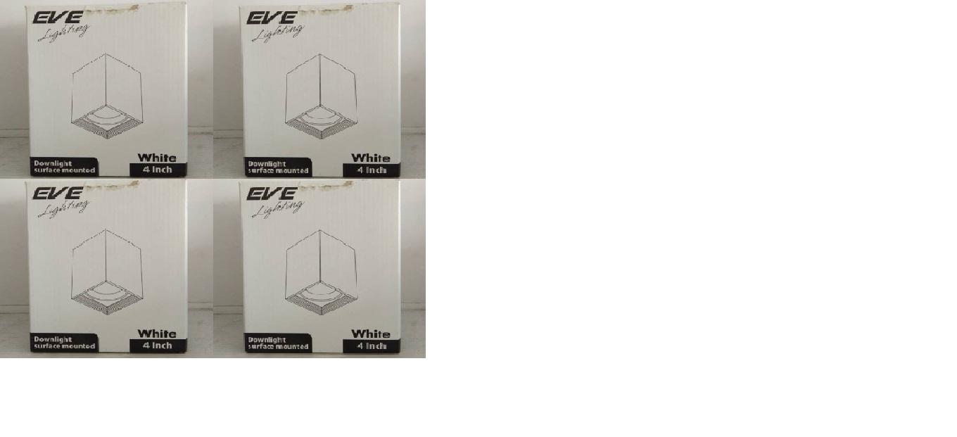 EVE โคมดาวน์ไลท์ทรงกระบอกเหลี่ยม แบบติดลอย 4 นิ้ว EVE โคมดาวน์ไลท์ทรงกระบอกเหลี่ยม แบบติดลอย 4 นิ้ว