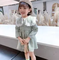 ลดเยอะที่สุด ใหม่ 2021 เวอร์ชั่นเกาหลีของเด็กชุดลายสก๊อตแขนยาวกระเป๋าสะพายฮันแฟนหญิงน่ารักน้ำสมบัติ (ฟรีกระเป๋าสะพายข้าง)