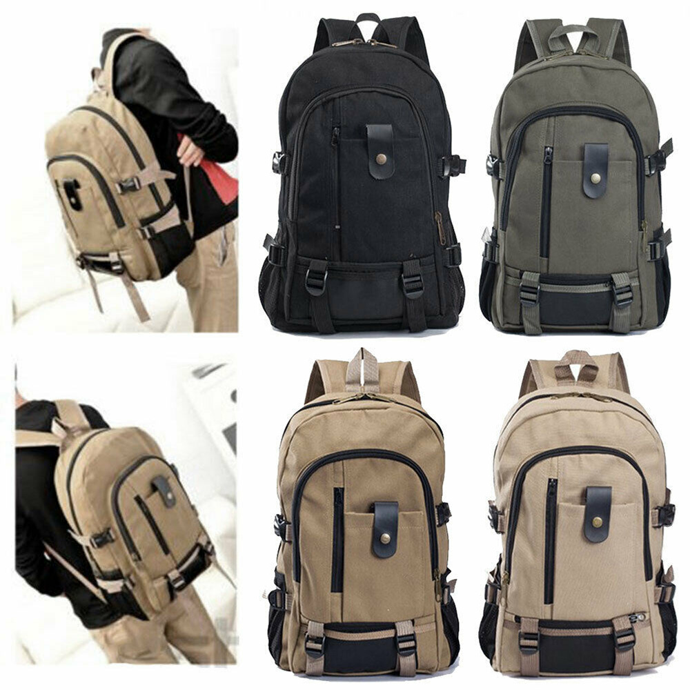 JIYAN2866ขนาดใหญ่ Rucksacks ปีนเขากีฬาชายกระเป๋าเดินทางกระเป๋าเป้ผ้าใบบุรุษเดินทางคู่กระเป๋าสะพายไหล่