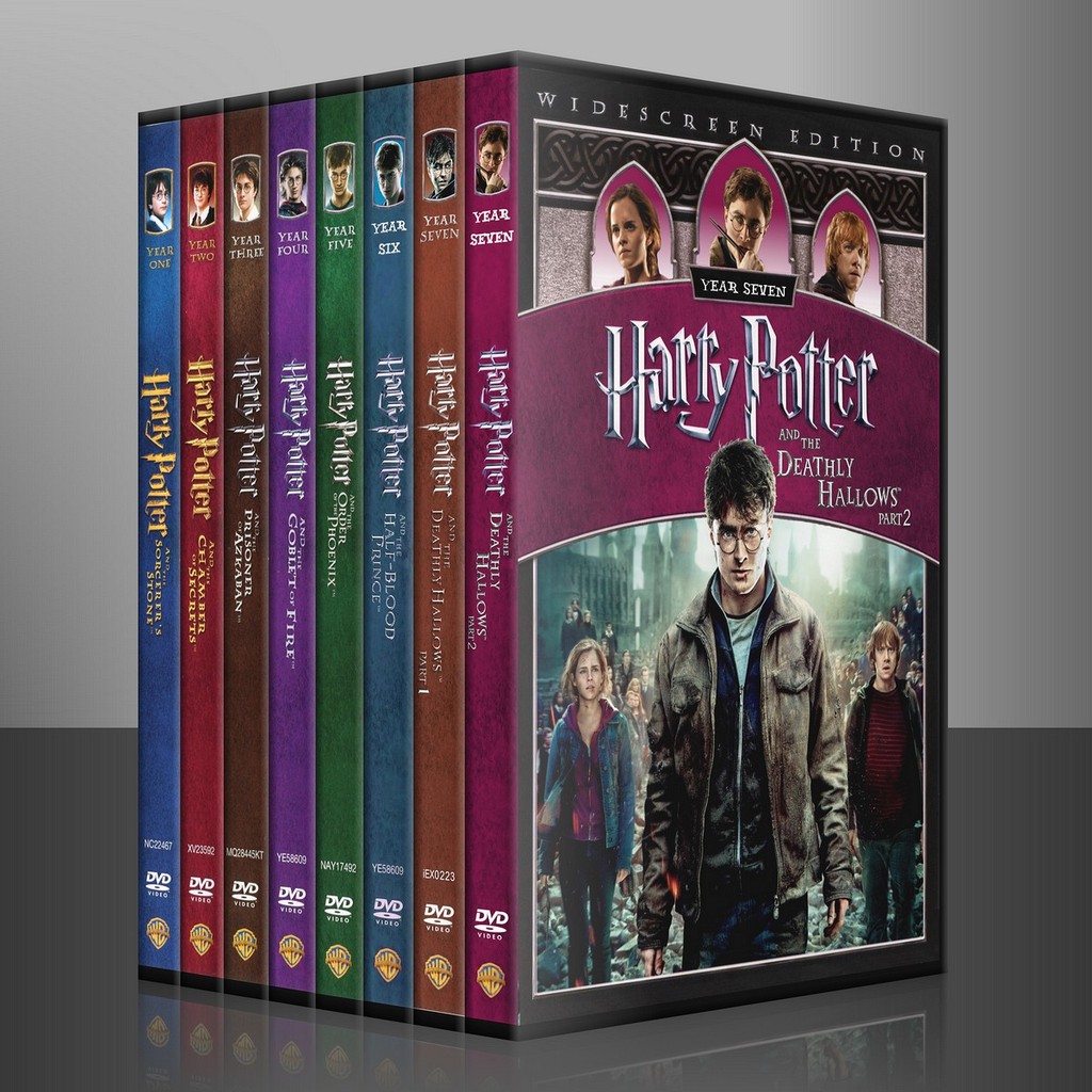 มีประกัน ฟรีจัดส่ง !! DVD Harry Potter ภาค 1-7.2 รวม 8 แผ่น (พากษ์ไทย/อังกฤษ)2 ภาษา อัดจากDVDMASTER