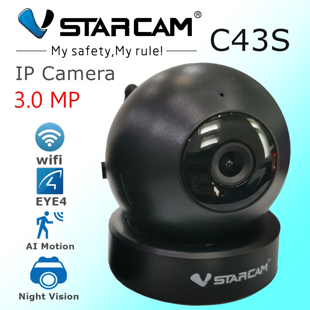 ✶  Vstarcam  รุ่น C43S IP Camera ความละเอียดกล้อง3.0MP