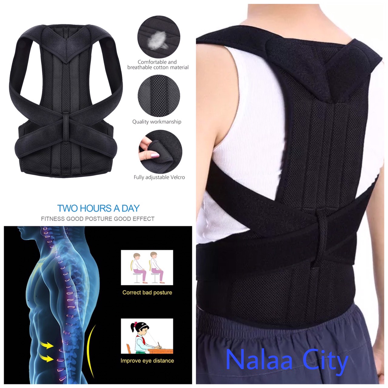 เสื้อหลังตรง ( ไซส์ XXL ) เสื้อพยุงหลังเสริมแกนกลางบล็อคหลังหลังรุ่นใหม่!! อุปกรณ์เซฟตี้ป้องกันการปวดหลัง ใส่ยกของได้ ราคา 699 บาท*ส่งฟรี