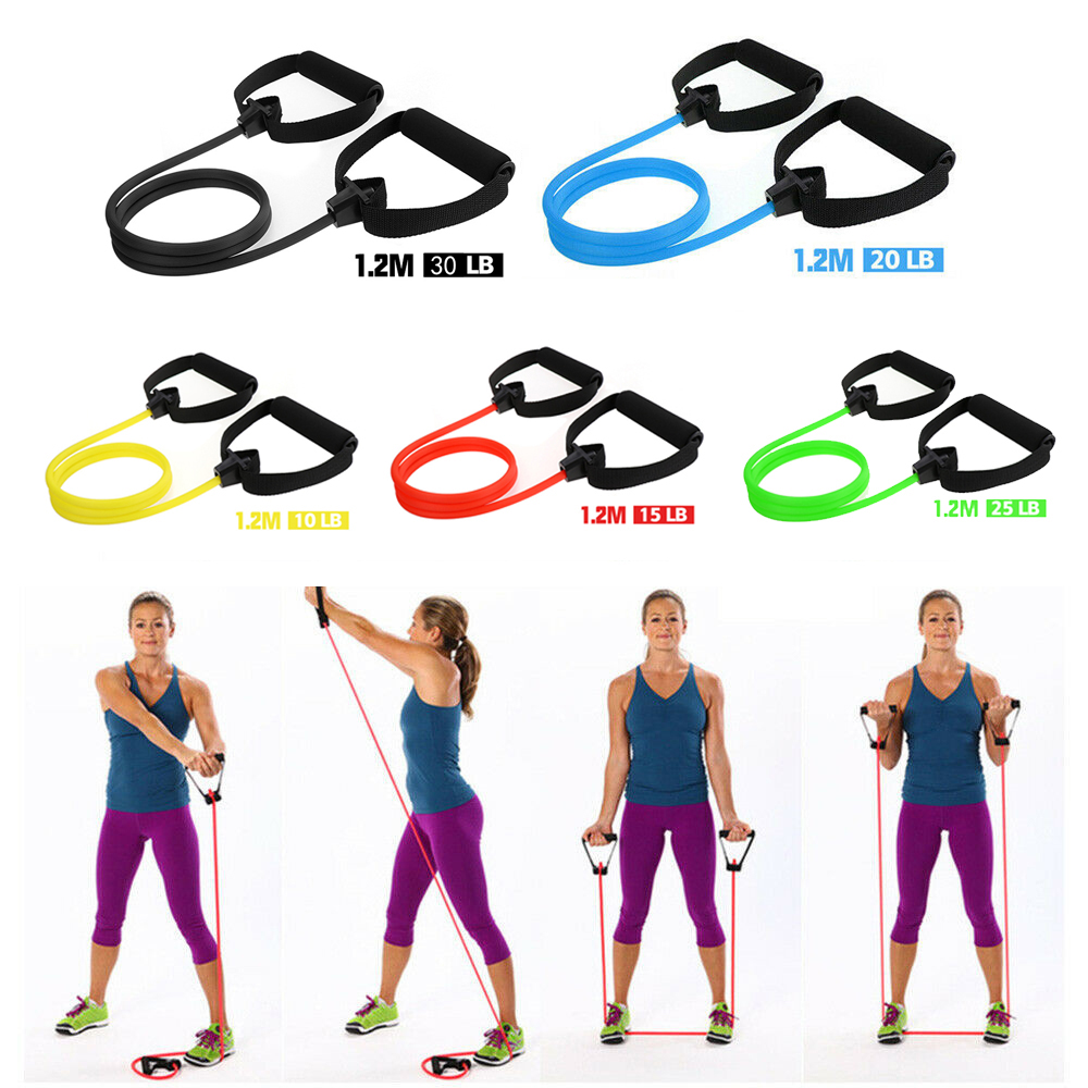 SEHLW953 Unisex Yoga Training Handle Assisted Pull Up Fitness Pull Rope Exercise Cords Stretch Resistance Bands