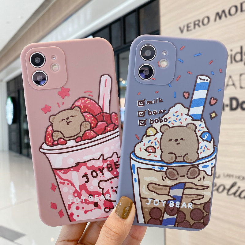 Soft เคสสำหรับ VIVO Y12S Y20 Y20i Y30 Y50 S1 Pro V15 Y91C Y1S Y19 Y11 Y12 Y17 Y15 Y91 Y91i Y93 Y95 Y71 Silikon TPU เคสคลุมโทรศัพท์ไอศครีมฤดูร้อน