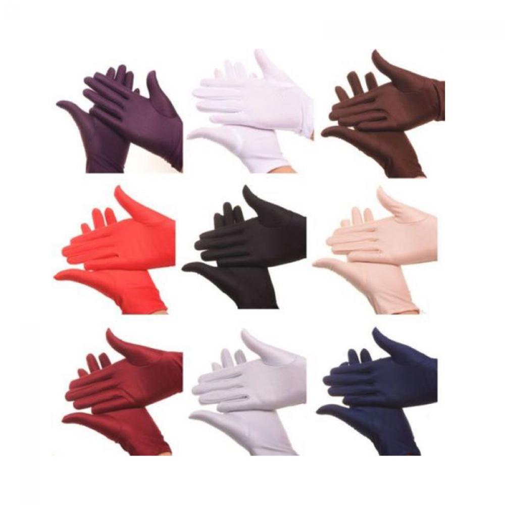 XI24GTCZM Girl Lady Prom Costume Dance Gloves Short wrist Wedding