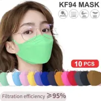 IH [แพ็ค10ชิ้น] 3D Mask KF94 แพ็ค 10 ชิ้น หน้ากากอนามัยเกาหลีป้องกันฝุ่น