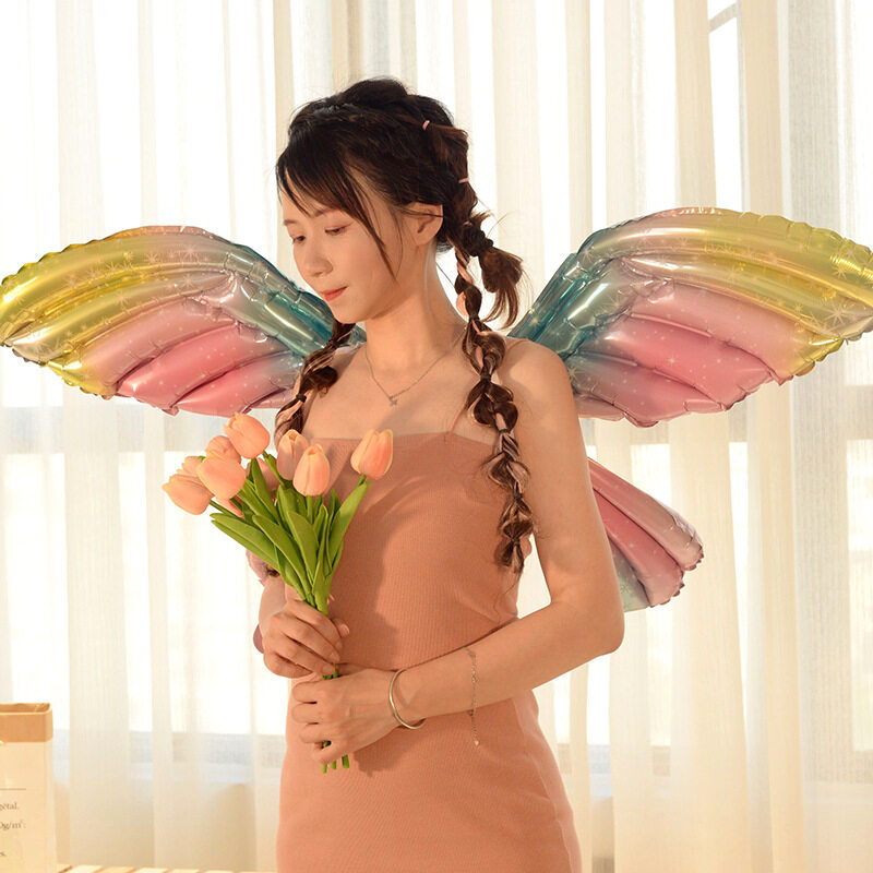 ไนลอนผูกปีกผีเสื้อบอลลูนขายส่งปีกนางฟ้ากิจกรรมบอลลูนอุปกรณ์ตกแต่ง Nylon butterfly Tie Wholesale balloons fairy wings balloon activity balloons decorative accessories