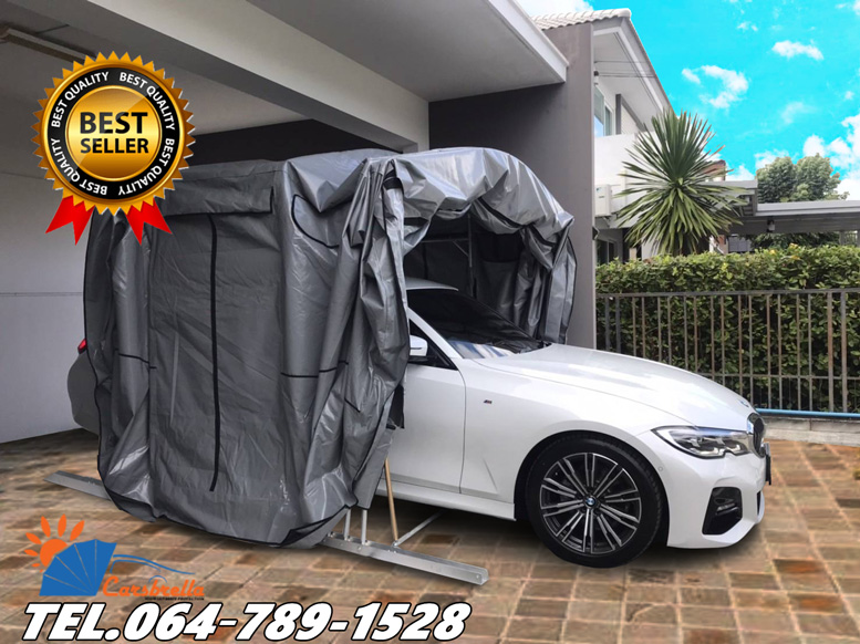 Foldable Tent, Car Parking Tent, Prefabricated Garage, Caesbrella Model Rainbow Size S, for Small Cars. ราคา 36,900 บาท*ส่งฟรี