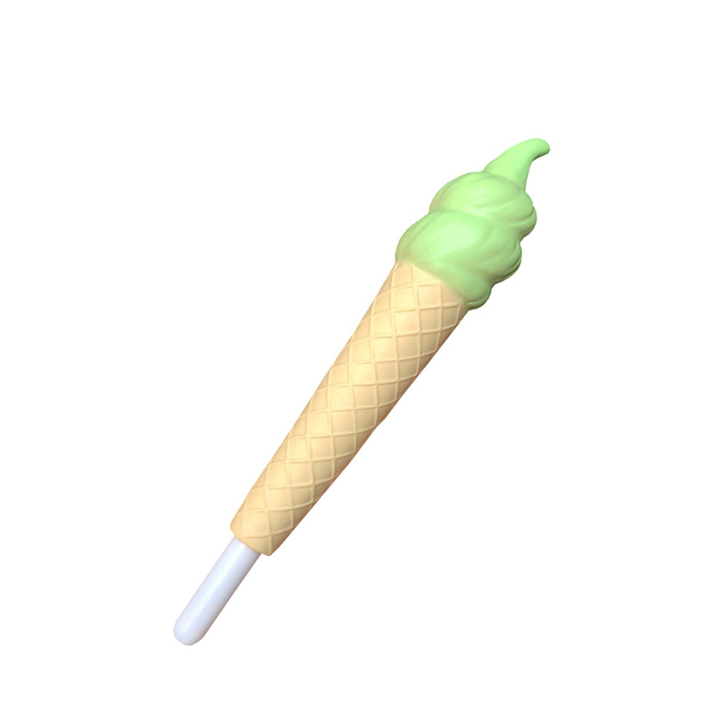 Creative Kawaii Ice Cream ฝาปิดปากกา Sticky ช้า Rising ที่ใส่ดินสอ Soft Toy