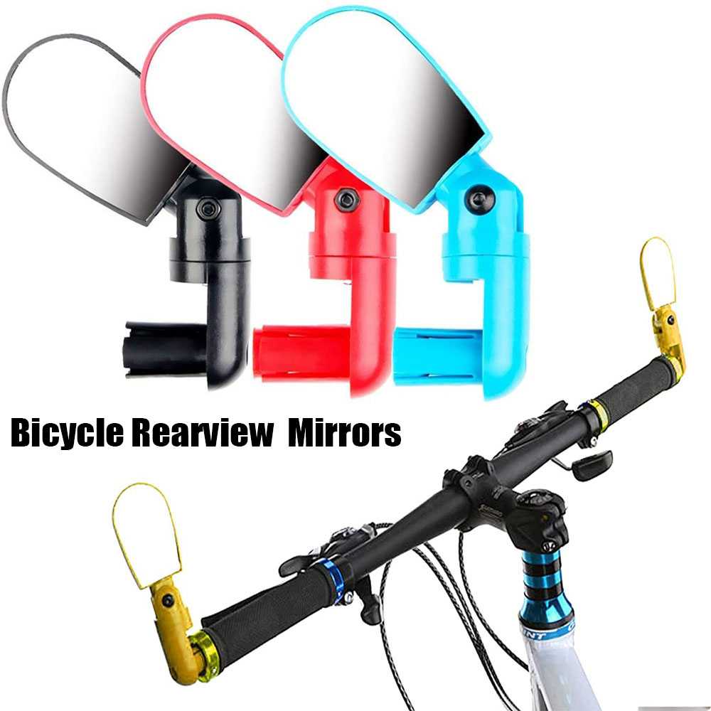 CLDH 1Pcs ขี่อุปกรณ์ปรับอุปกรณ์รถจักรยาน MTB กระจกข้างรถจักรยานจับกระจกมองหลังขี่จักรยานด้านหลังจักรยานกระจกมองหลัง S