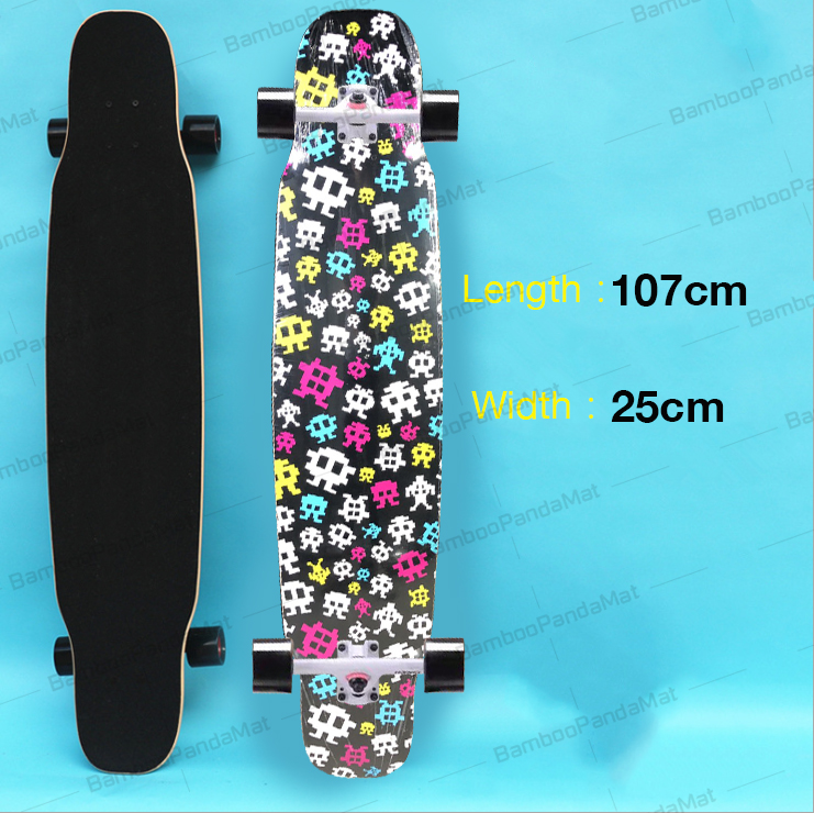 Skateboard ลองบอร์ด Longboard Skateboard (ฟรี! กระเป๋าและอุปกรณ์ครบชุด) ส่งจากไทย3 วันได้รับของ กระดานยาวสเก็ตบอร์ดมืออาชีพ เริ่มต้นผู้ใหญ่วัยรุ่น