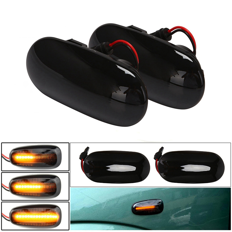For mitsubishi pajero mirage legnum /lancer galant led dynamic side marker turn signal light sequential blinker light