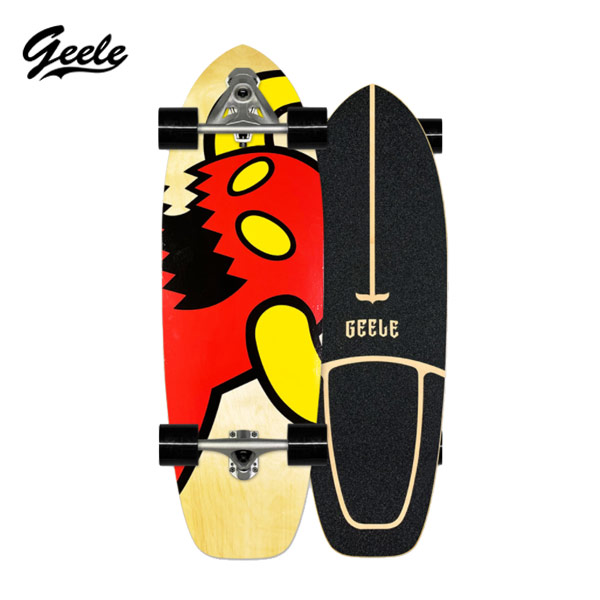 [พร้อมส่ง] Geele CX7 Surfskate - เซิร์ฟสเก็ตจีลี (CX7) แถมฟรีกระเป๋าเก็บบอร์ด (ลายชุด 1)