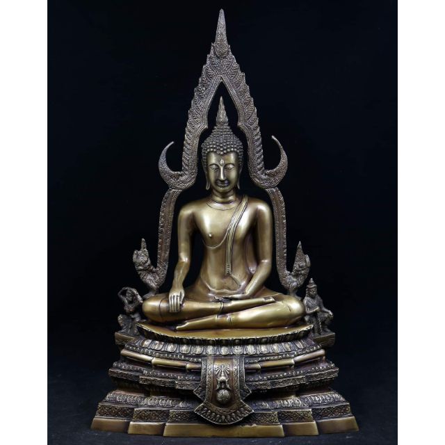 !!ราคาพิเศษ!! พระพุทธช 2500ปี วัดใหญ่ หน้าตัก9นิ้ว สูง60ซม.งานทองเหลือง หนักมาก KM12.4745🔴ไม่มีได้ไม่แน้ว🔴 ราคา 9,419 บาท*ส่งฟรี