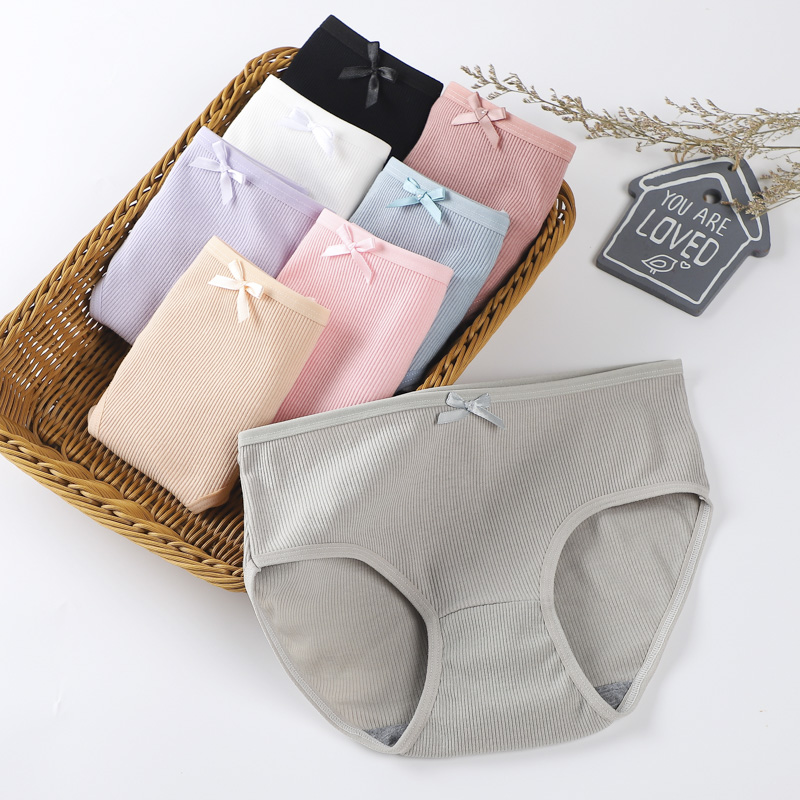 ?New 0612# กางเกงในน่ารัก มีโบว์ สไตล์นักเรียนญี่ปุ่น ราคาถูกที่สุดในโลก มีหลากสีให้เลือก?