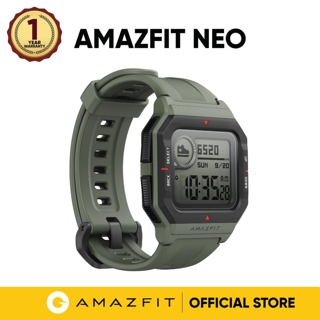 Amazfit Neo ใหม่ล่าสุด วัดการเต้นหัวใจ นาฬิกาออกกำลังกาย นาฬิกาอัจฉริยะ สมาร์ทวอทช์ คู่มือภาษาไทย ประกัน 1 ปี พร้อมส่ง