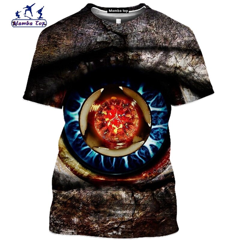 Mamba top Egypt Horus eye shirt fashion funny mens T-Shirt 3D Anime sacred Wedjat Eye tee O-neck summer Short sleeve streetwear (10)