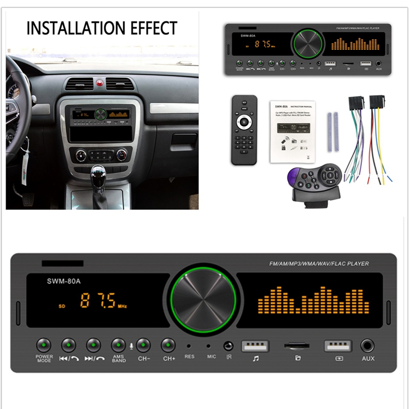 Lịch sử giá 1din car radio multimedia handsfree mp3 player fm am audio 12v  usb/sd/aux input in dash locator auto stereo head unit - đang giảm ₫18,000  tháng 3/2023 - BeeCost