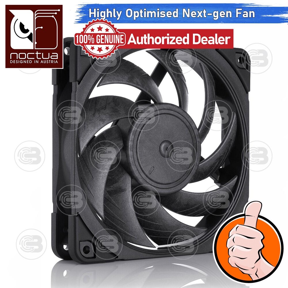 [CoolBlasterThai] Noctua NF-A12x25 PWM Chromax.Black.Swap PC Fan Case (size 120 mm.) ประกัน 6 ปี ราคา 1,750 บาท*ส่งฟรี