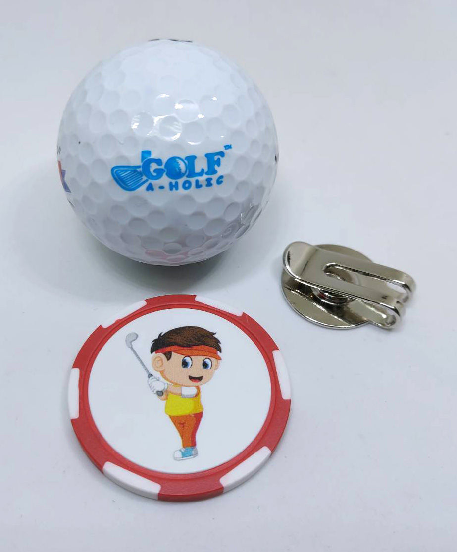 Golfaholic - Golf Ball Marker Casino Chip - กอล์ฟบอลมาร์คเกอร์ คาสิโนชิพ