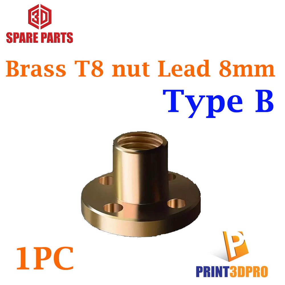 3d printer parts Brass T8 Nut Lead 8mmT-type screw nut lead 8mm