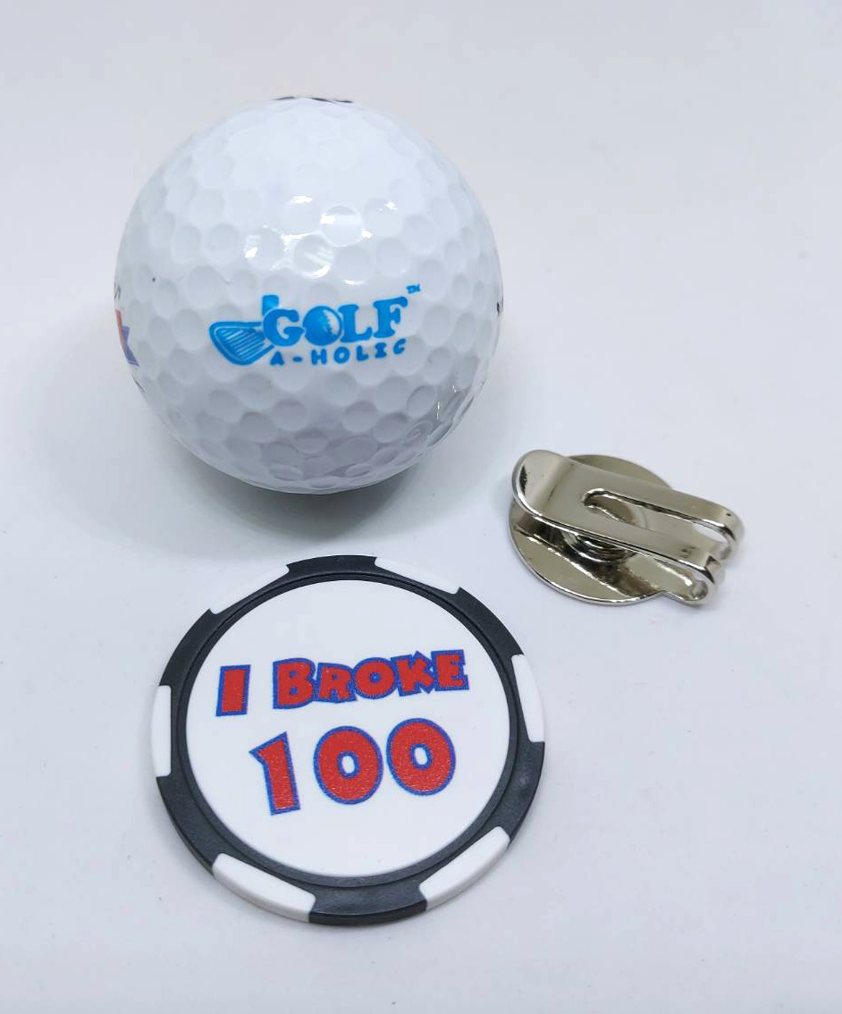 Golfaholic - Golf Ball Marker Casino Chip - กอล์ฟบอลมาร์คเกอร์ คาสิโนชิพ