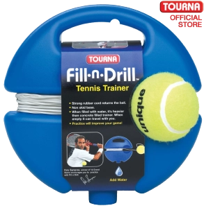สินค้า TOURNA FILL n DRILL Tennis Trainers  ลูกเทนนิสพร้อมฐานถ่วงใส่น้ำ สีฟ้า สำหรับฝึกซ้อม ฝึกหัด 1 ชุด