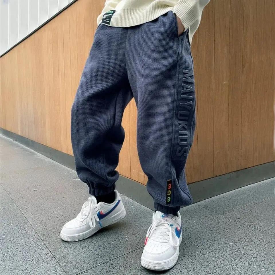 LANBAO quần dài bé trai quần bé trai 40kg quần bé trai size đại quần dài cho bé trai quần hiphop bé trai quần thể thao trẻ em quần bé trai 12 tuổi