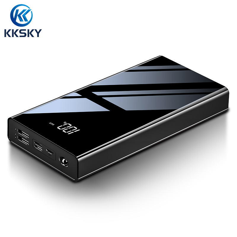 KKSKY ความจุ Power bank  30000mAh ของแท้ 100% LED LCD With Flash Light Power Bank ถือง่าย ท่องเที่ยว แบต เพาเวอร์แบงค์ Quick Charge 2.0