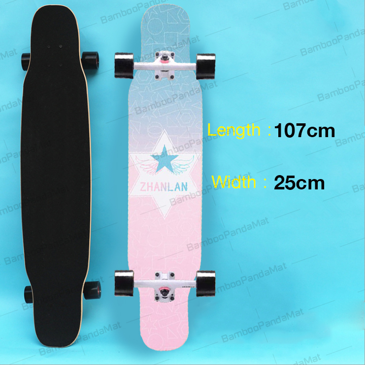 Skateboard ลองบอร์ด Longboard Skateboard (ฟรี! กระเป๋าและอุปกรณ์ครบชุด) ส่งจากไทย3 วันได้รับของ กระดานยาวสเก็ตบอร์ดมืออาชีพ เริ่มต้นผู้ใหญ่วัยรุ่น