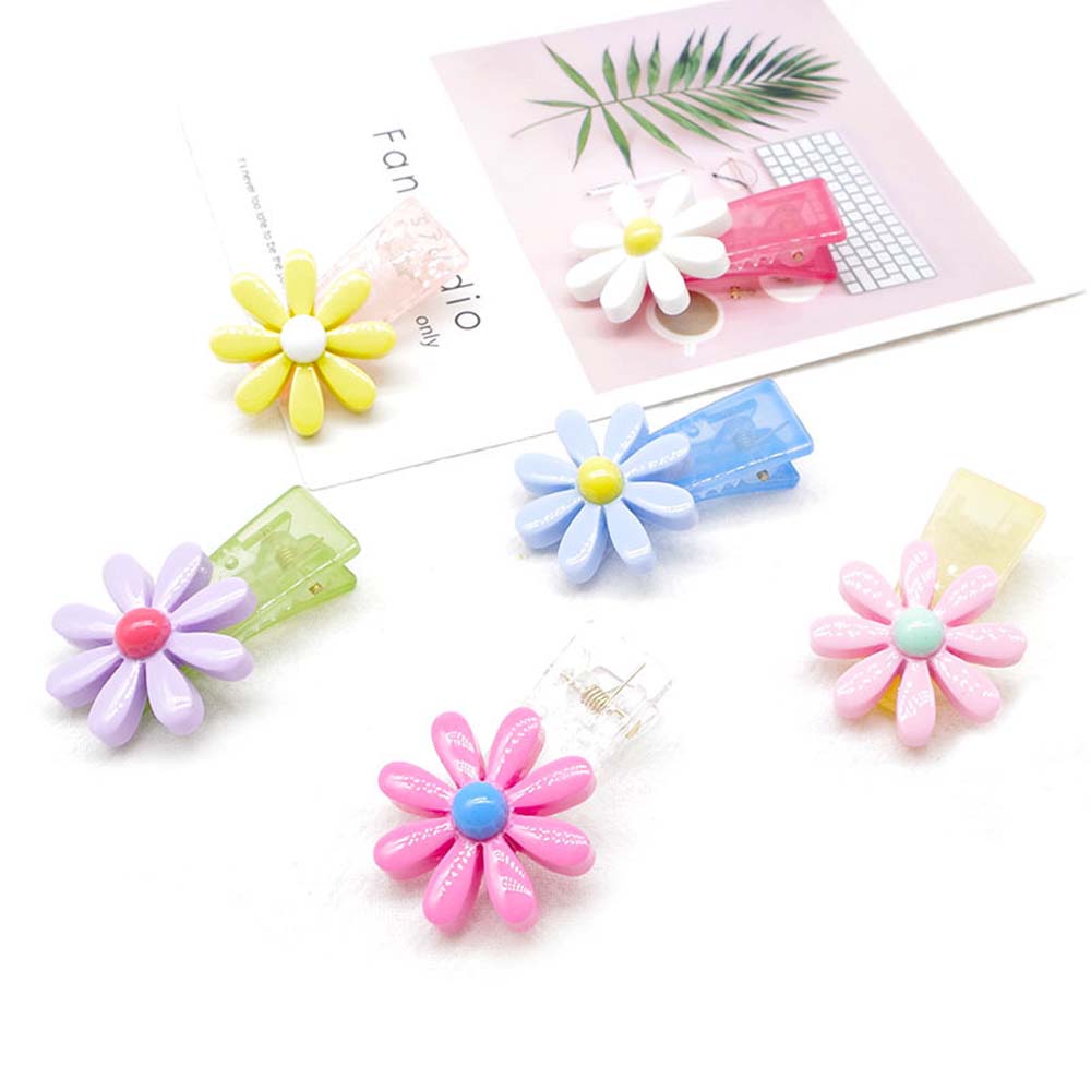 TG5YTYHT น่ารักแฟชั่น Chrysanthemum เด็กผู้หญิง Hairpins ดอกไม้กิ๊บปากเป็ดคลิปผม Barrettes