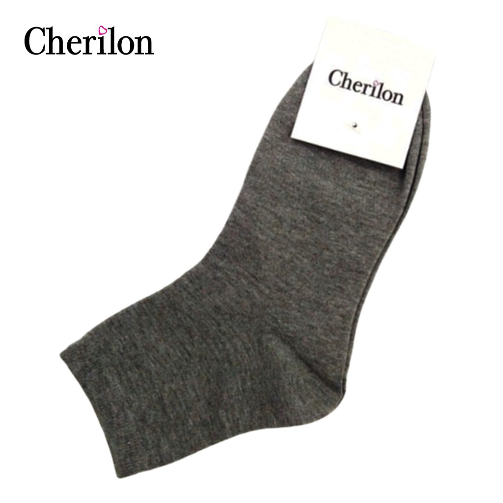 [ คุ้ม 2 คู่ ] Cherilon เชอรีล่อน ถุงเท้า ข้อยาว ลดกลิ่บอับ นุ่ม ยืดหยุ่น ซับเหงื่อดี ระบายความชื้นเร็ว NSA-SCTML1 (2 P)