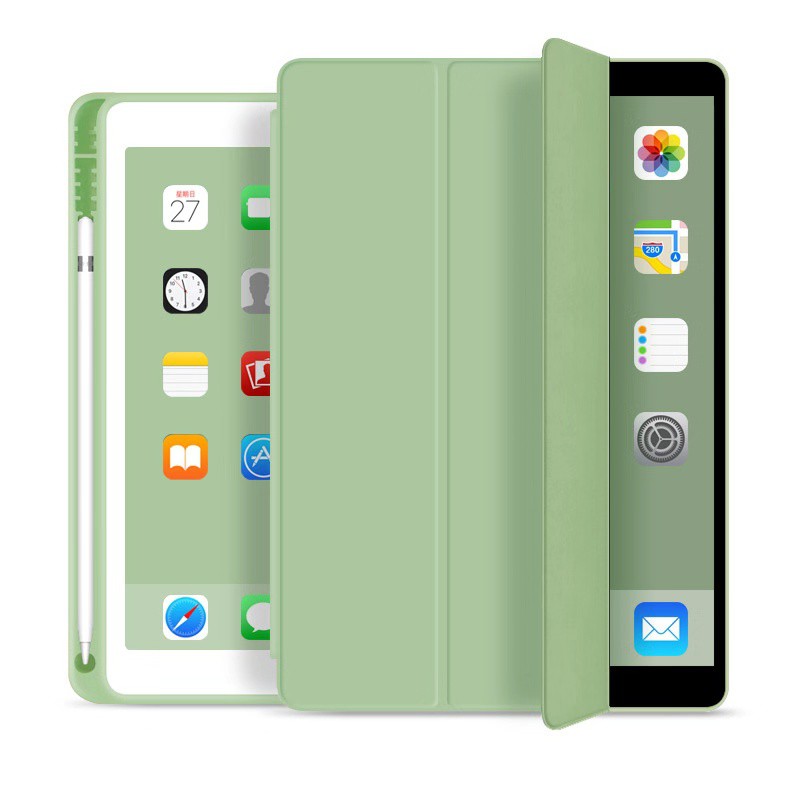 เคสไอแพด พร้อมส่ง เคสฝาพับ ipad มีช่องใส่ปากกา สีพาสเทล เคส iPad Mini4/5 เคสไอแพด Mini2/3 for iPad Mini2/3/4/5/6