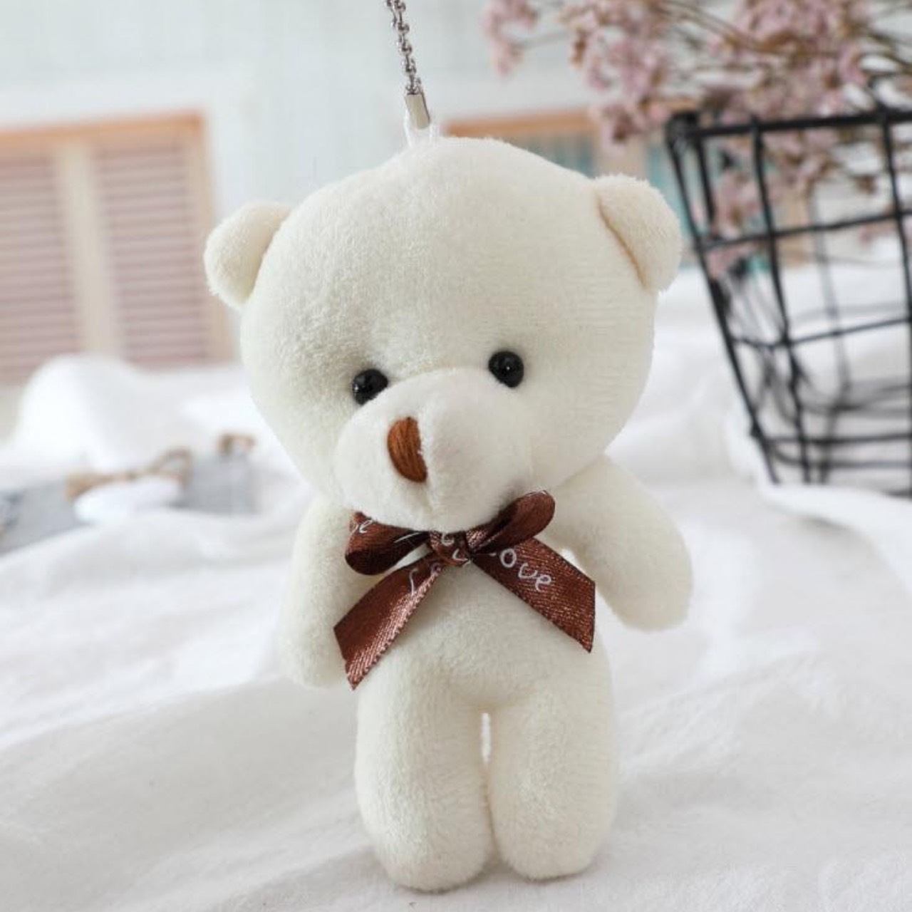 พวงกุญแจ ตุ๊กตาหมี พวงุญแจน่ารัก แฟชั่น 3D สีสันสดใส ห้อยกระเป๋า ห้อยโทรศัพท์ สไตล์เกาหลี