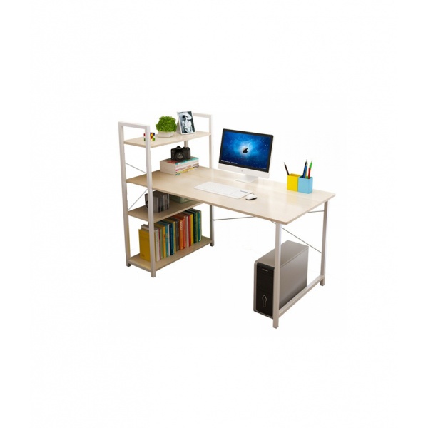 Fortem Fitness-SMITH โต๊ะทำงานพร้อมชั้นวางของ รุ่น GU0316 ขนาด100x48x73ซม. สีไวท์เมเปิล สินค้าคุณภาพดี ราคา 2,137 บาท*ส่งฟรี