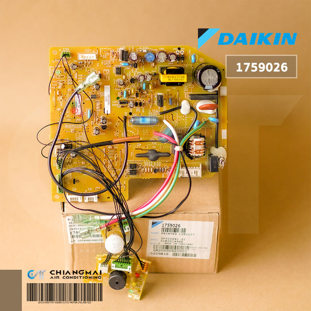 1759026 / 1759026L แผงวงจรแอร์ Daikin แผงบอร์ดแอร์ไดกิ้น แผงบอร์ดคอยล์เย็น รุ่น FTKD15FV2S ราคา 3,350 บาท*ส่งฟรี