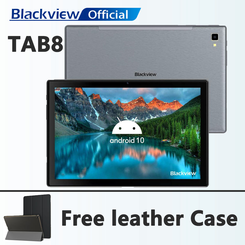 Blackview Tab 8แท็บเล็ต4G Octa Core 10.1นิ้ว1200*1920 FHD 4GB + 64GB 13MP Android 10 Dual SIM 4G เคสโทรศัพท์ LTE PC