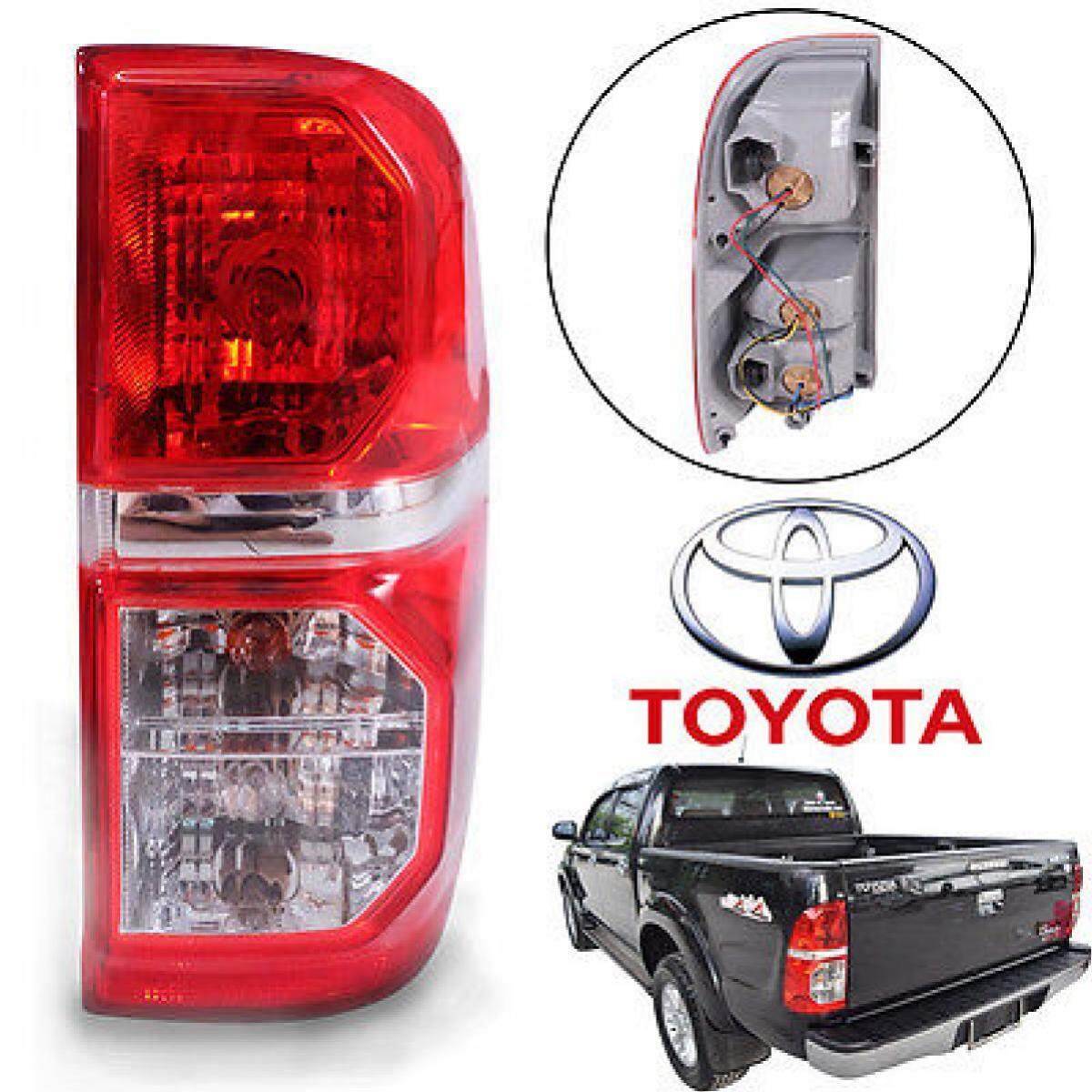 ไฟท้าย รุ่น โตโยต้า ไลักซ์ วีโก้ แชมป์ TOYOTA HILUX VIGO CHAMP ปี 2005 - 2012 ข้างขวา 1 ดวง รวมชุดหลอดไฟ และสายไฟ ราคา 690 บาท*ส่งฟรี