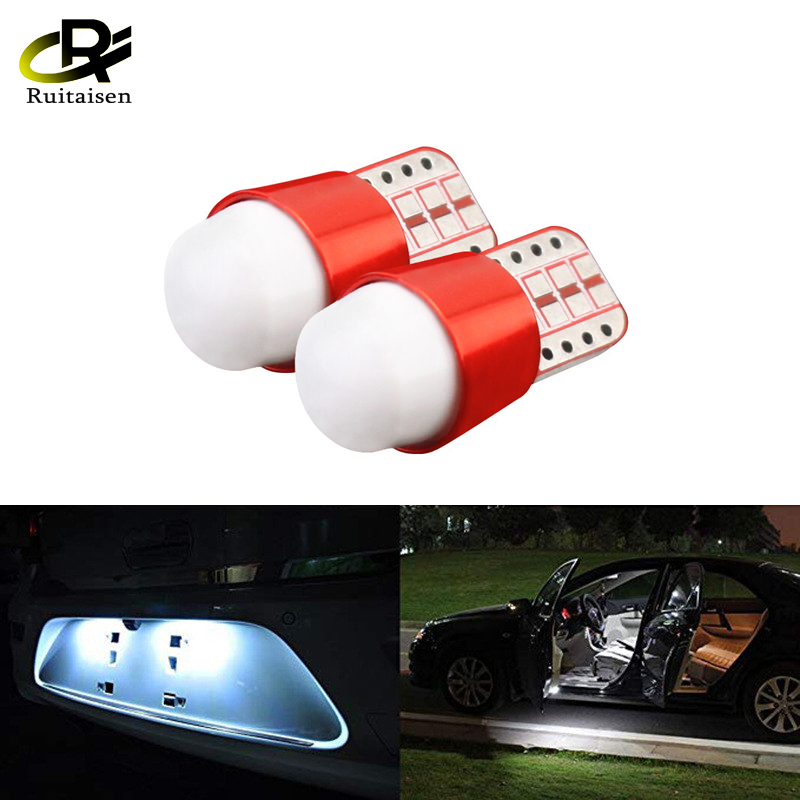 หลอดไฟ LED รถยนต์ T10หลอดไฟแบบกว้างไฟเลี้ยว W5W ไฟ LED รถยนต์มอเตอร์ไซค์ป้ายทะเบียนไฟอ่านหนังสือประตู ราคา 98 บาท*ส่งฟรี