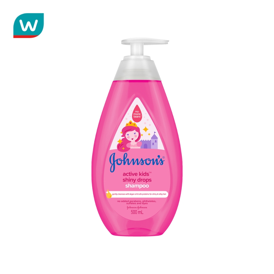 Johnson's Active Kids Shiny Drops Shampoo 500 Ml. ราคา 169 บาท*ส่งฟรี