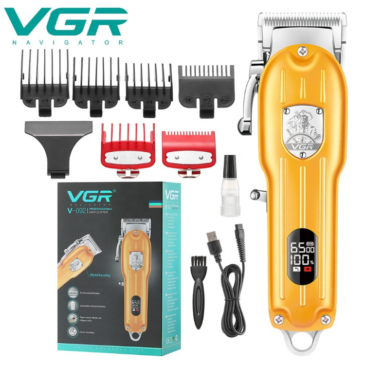 VGR V-092 Men Professional - Brezžični in žični strižnik za striženje in nego las, polnilni strižnik brade_voghion.com