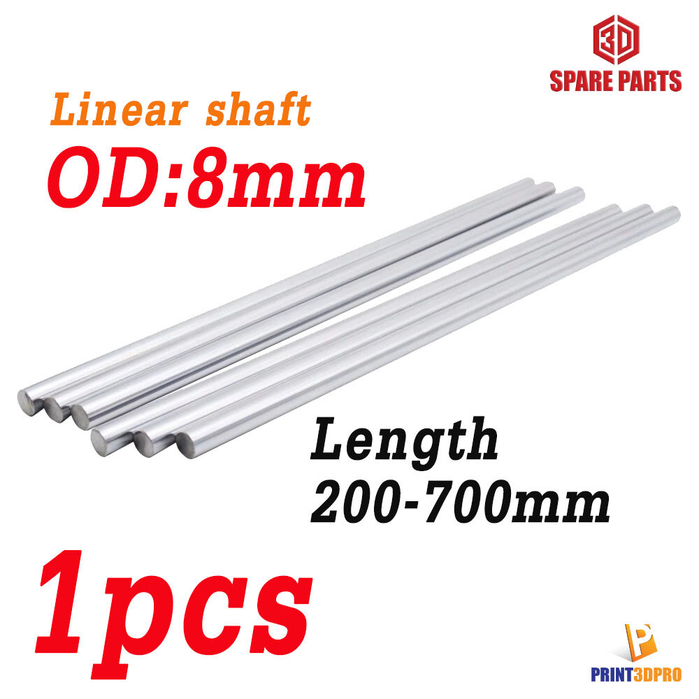 Linear Shaft Optical Axis OD8mm Length 200- 700mm 3d printer parts