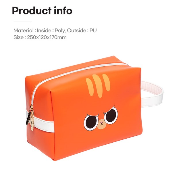 Golf Animal Face Pouch Orange 1EA